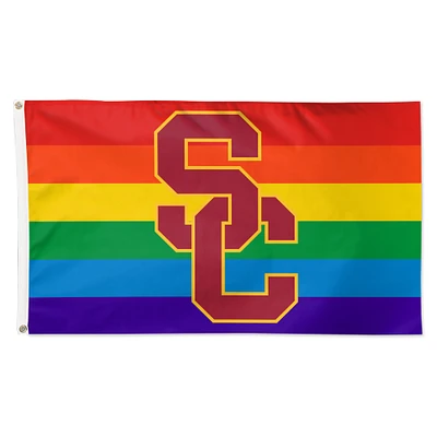 WinCraft USC Trojans 3' x 5' Single-Sided Deluxe Team Pride Flag