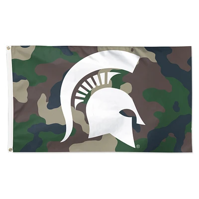 WinCraft Michigan State Spartans 3' x 5' Single-Sided Deluxe Camo Flag