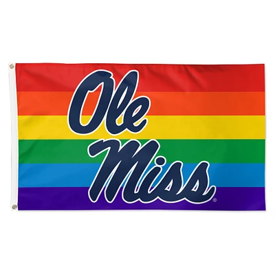 WinCraft Ole Miss Rebels 3' x 5' Single-Sided Deluxe Team Pride Flag