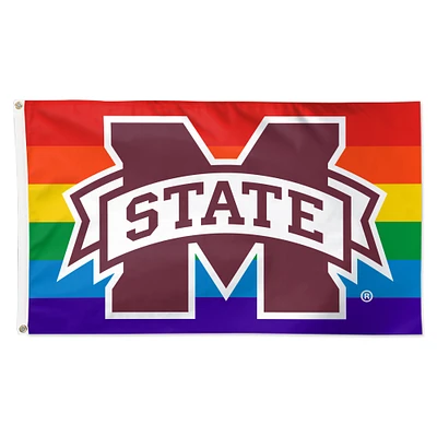 WinCraft Mississippi State Bulldogs 3' x 5' Single-Sided Deluxe Team Pride Flag
