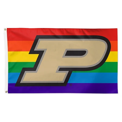 WinCraft Purdue Boilermakers 3' x 5' Single-Sided Deluxe Team Pride Flag