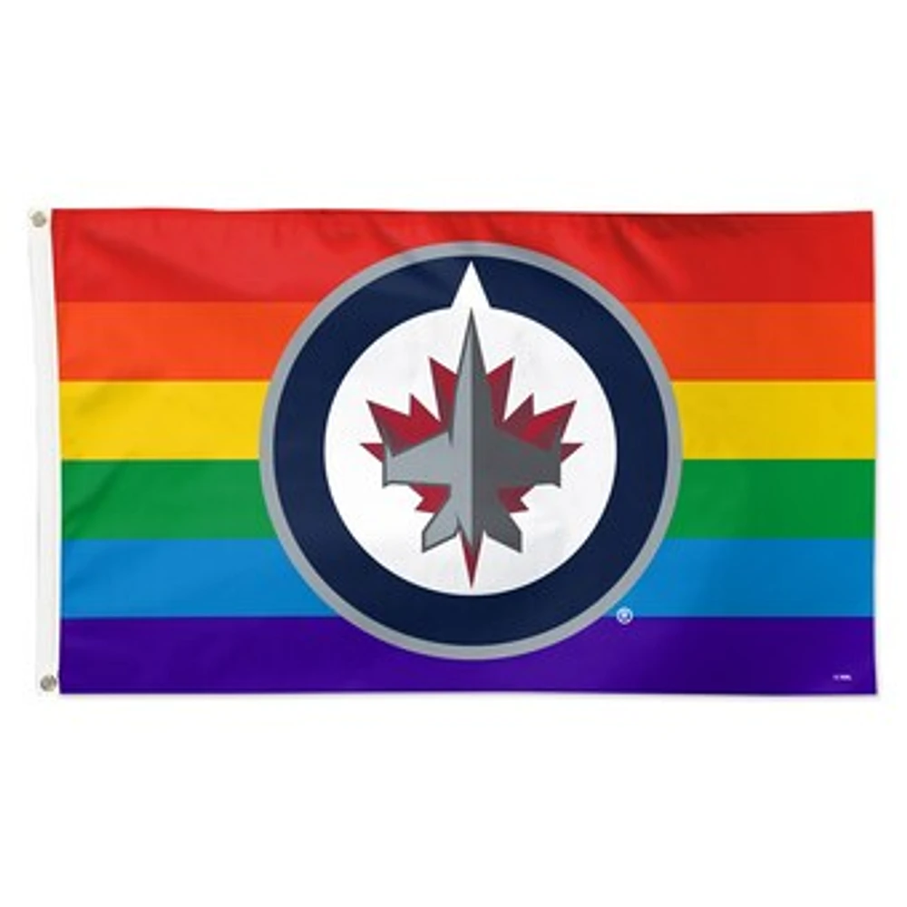 WinCraft Winnipeg Jets 3' x 5' Single-Sided Deluxe Team Pride Flag