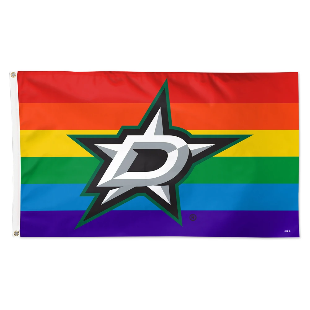 WinCraft Dallas Stars 3' x 5' Single-Sided Deluxe Team Pride Flag