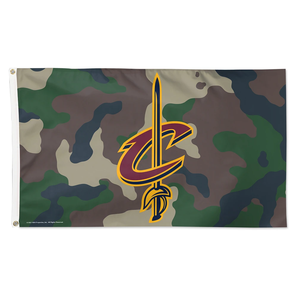 WinCraft Cleveland Cavaliers 3' x 5' Single-Sided Deluxe Camo Flag