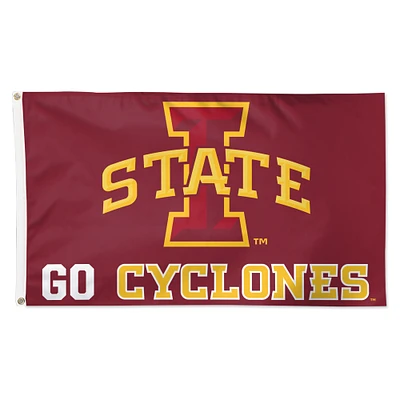 WinCraft Iowa State Cyclones 3' x 5' Single-Sided Deluxe Local Team Slogan Flag