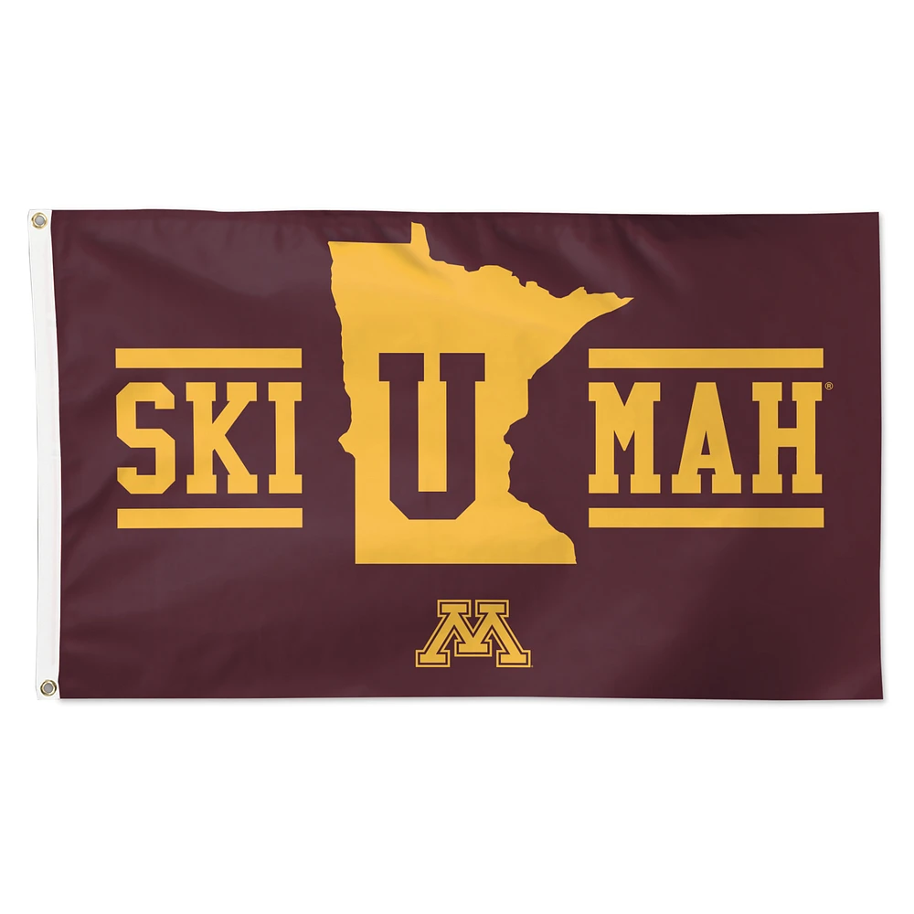 WinCraft Minnesota Golden Gophers 3' x 5' Single-Sided Deluxe Team Slogan Flag