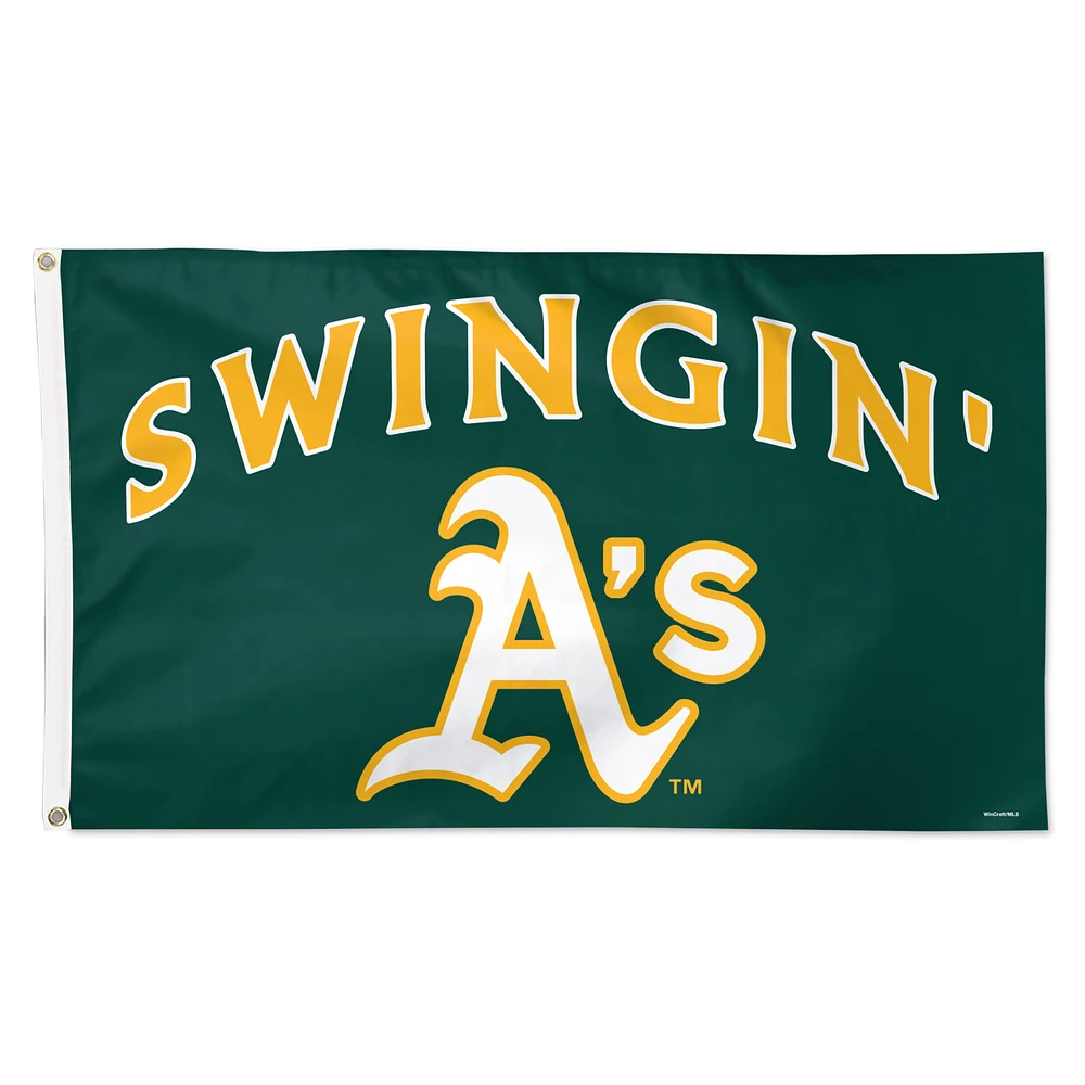 WinCraft Athletics 3' x 5' Single-Sided Deluxe Team Slogan Flag