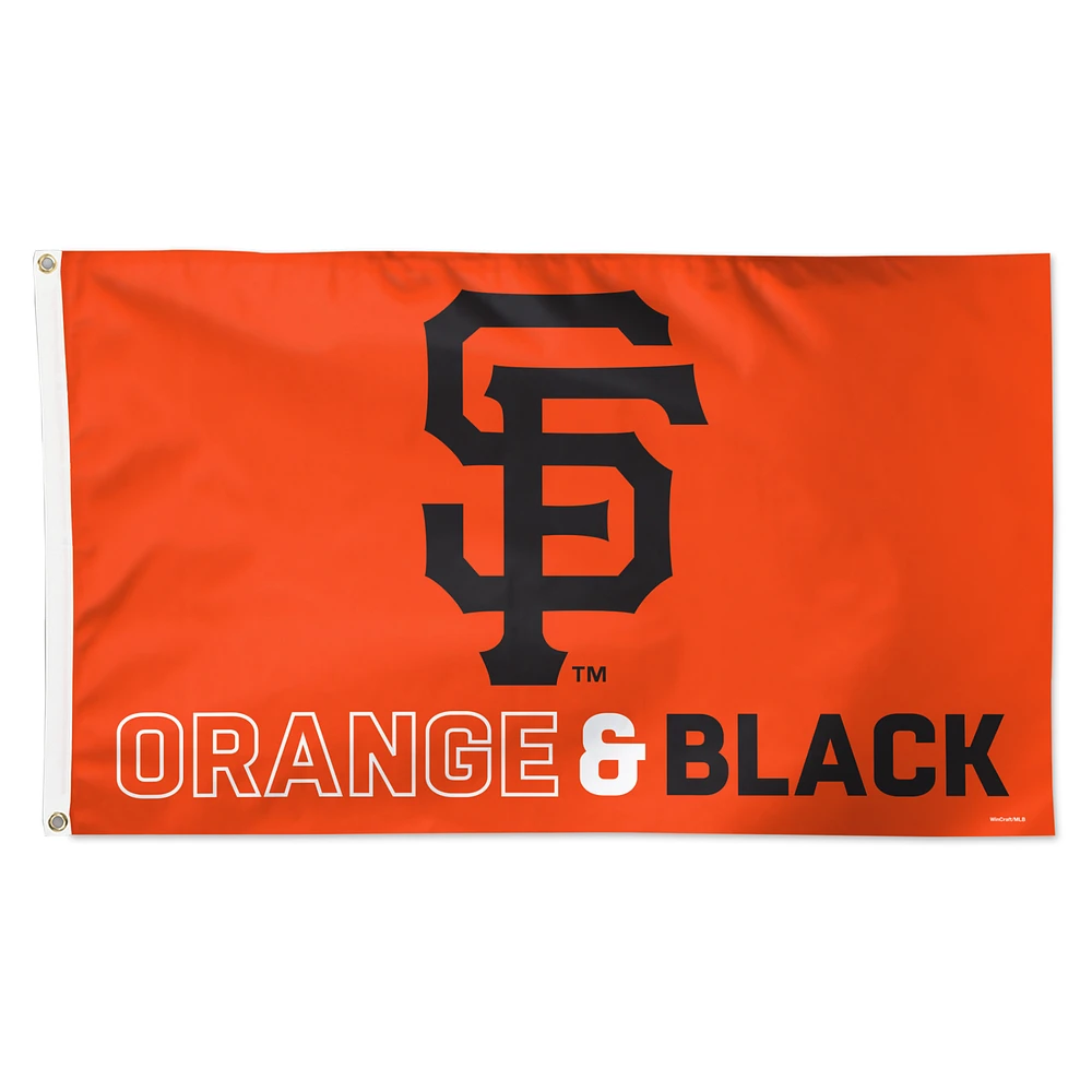 WinCraft San Francisco Giants 3' x 5' Single-Sided Deluxe Team Slogan Flag