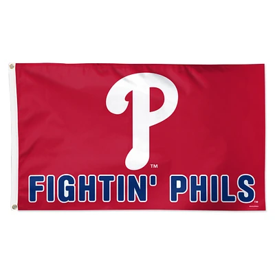 WinCraft Philadelphia Phillies 3' x 5' Single-Sided Deluxe Team Slogan Flag