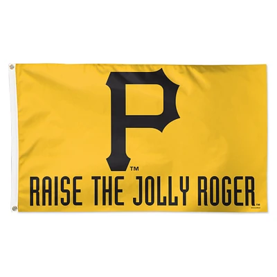 WinCraft Pittsburgh Pirates 3' x 5' Single-Sided Deluxe Team Slogan Flag