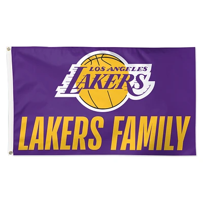 WinCraft Los Angeles Lakers 3' x 5' Single-Sided Deluxe Team Slogan Flag