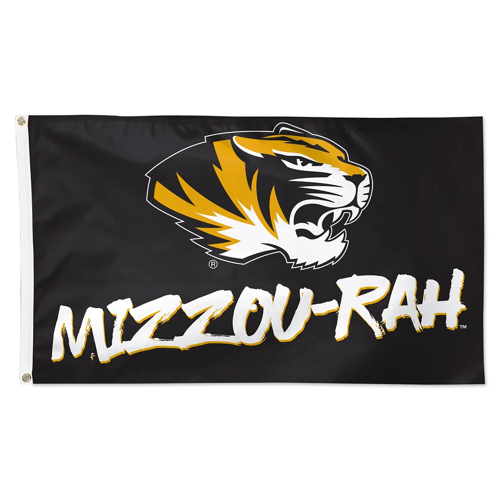 WinCraft Missouri Tigers 3' x 5' Single-Sided Deluxe Team Slogan Flag