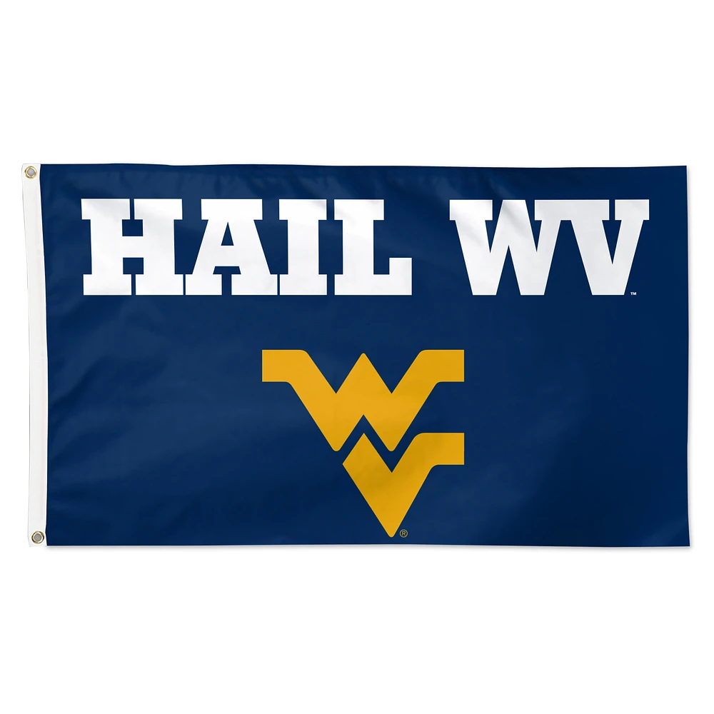 WinCraft West Virginia Mountaineers 3' x 5' Single-Sided Deluxe Team Slogan Flag
