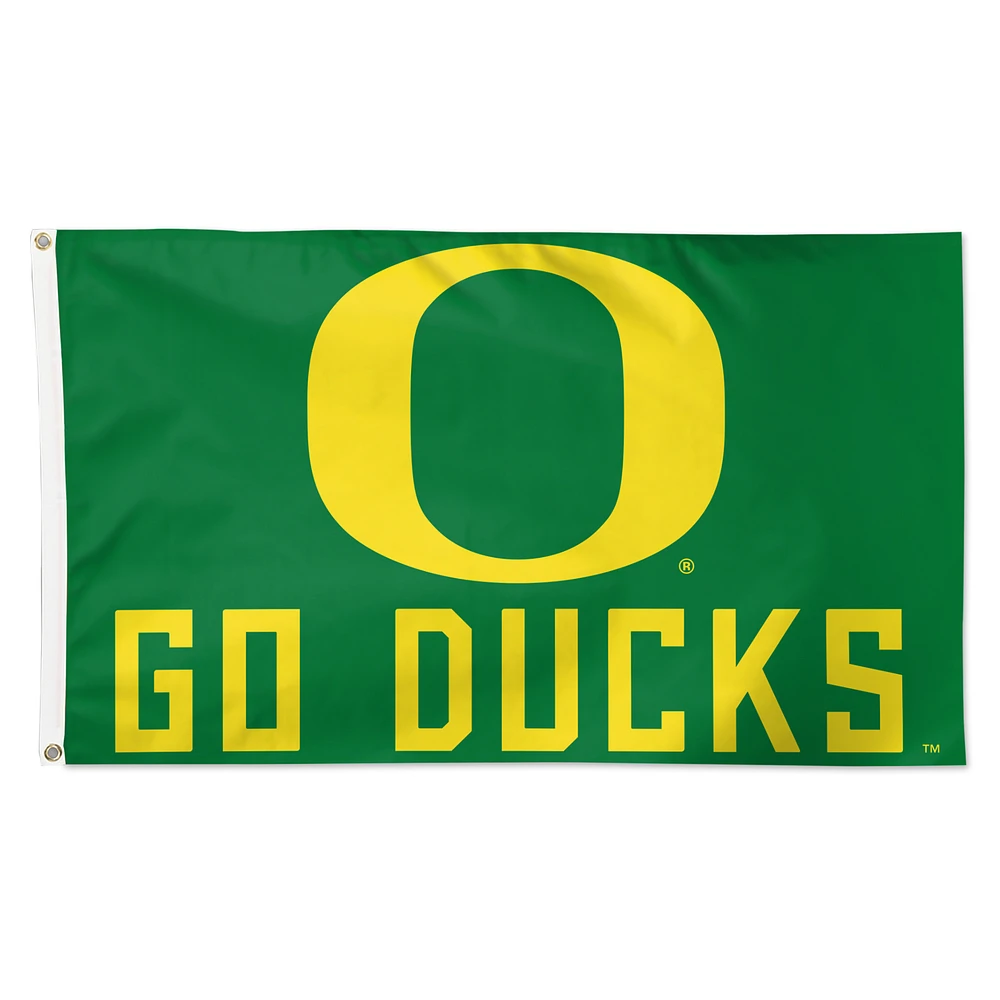 WinCraft Oregon Ducks 3' x 5' Single-Sided Deluxe Team Slogan Flag