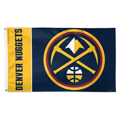 WinCraft Denver Nuggets 3' x 5' Single-Sided Inspired Block Deluxe Flag