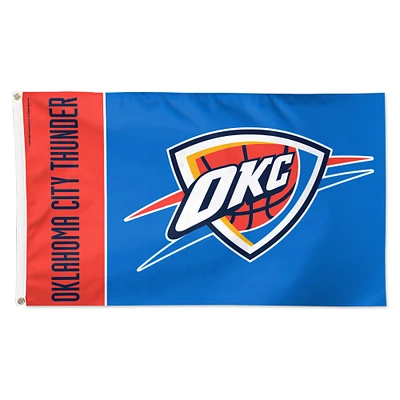 WinCraft Oklahoma City Thunder 3' x 5' Single-Sided Inspired Block Deluxe Flag