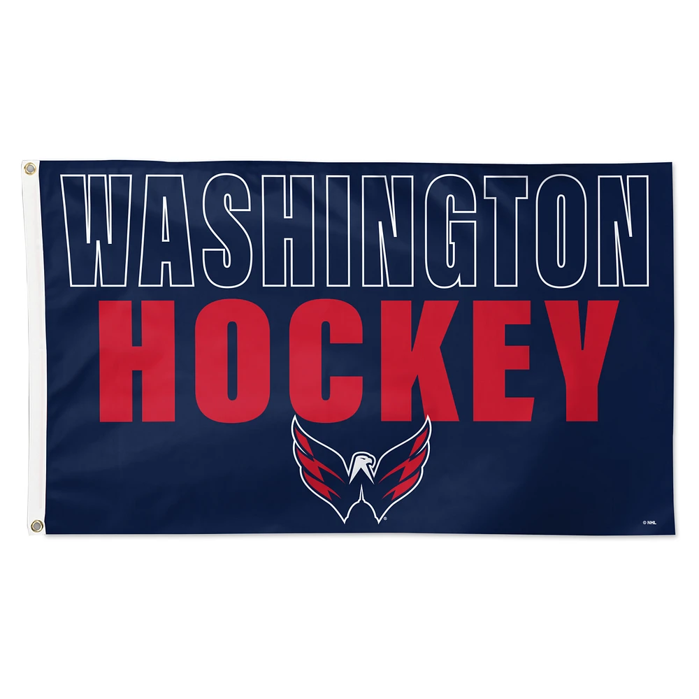 WinCraft Washington Capitals 3' x 5' Single-Sided Team Location Deluxe Flag
