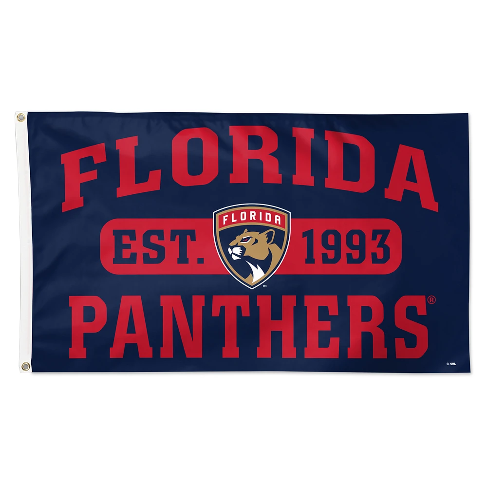 WinCraft Florida Panthers 3' x 5' Single-Sided Franchise Establishment Deluxe Flag