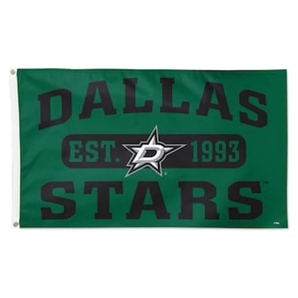 WinCraft Dallas Stars 3' x 5' Single-Sided Franchise Establishment Deluxe Flag