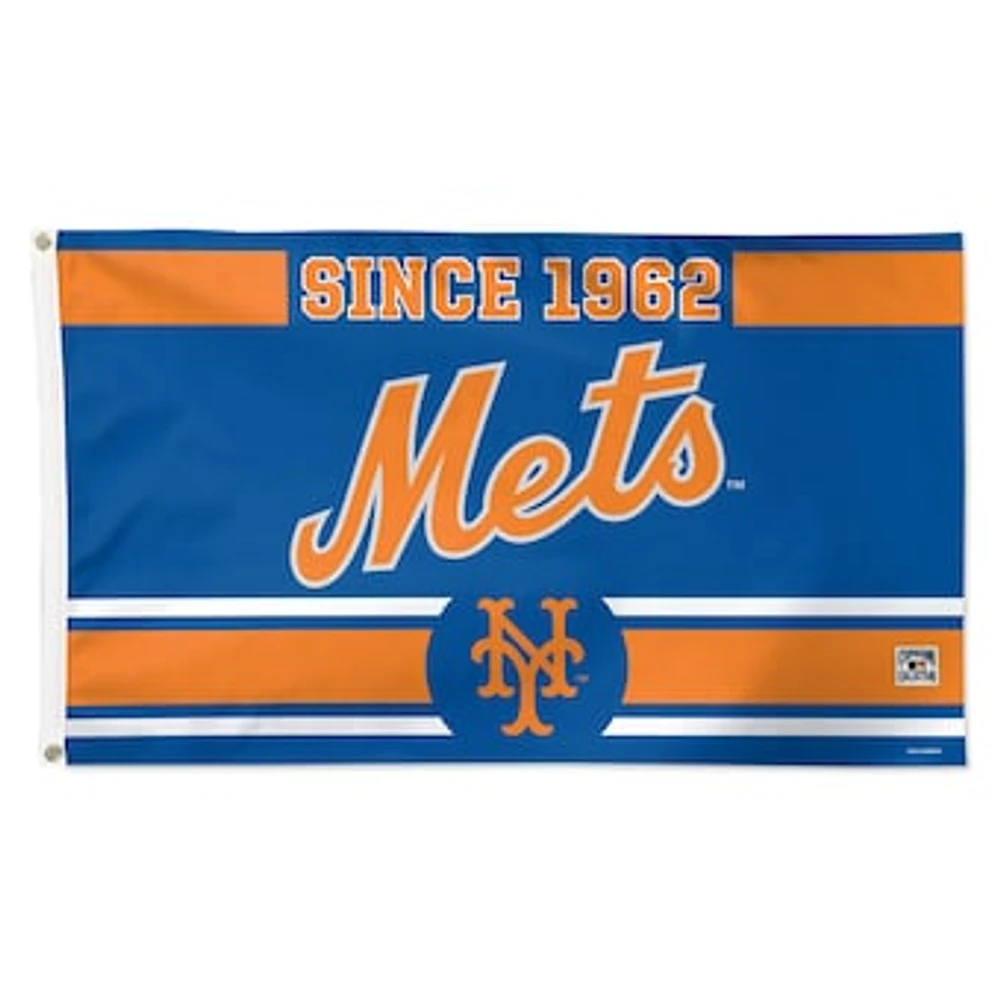 WinCraft New York Mets 3' x 5' Single-Sided Franchise Establishment Deluxe Flag