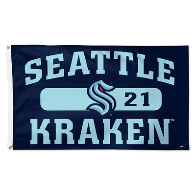WinCraft Seattle Kraken 3' x 5' Single-Sided Franchise Establishment Deluxe Flag