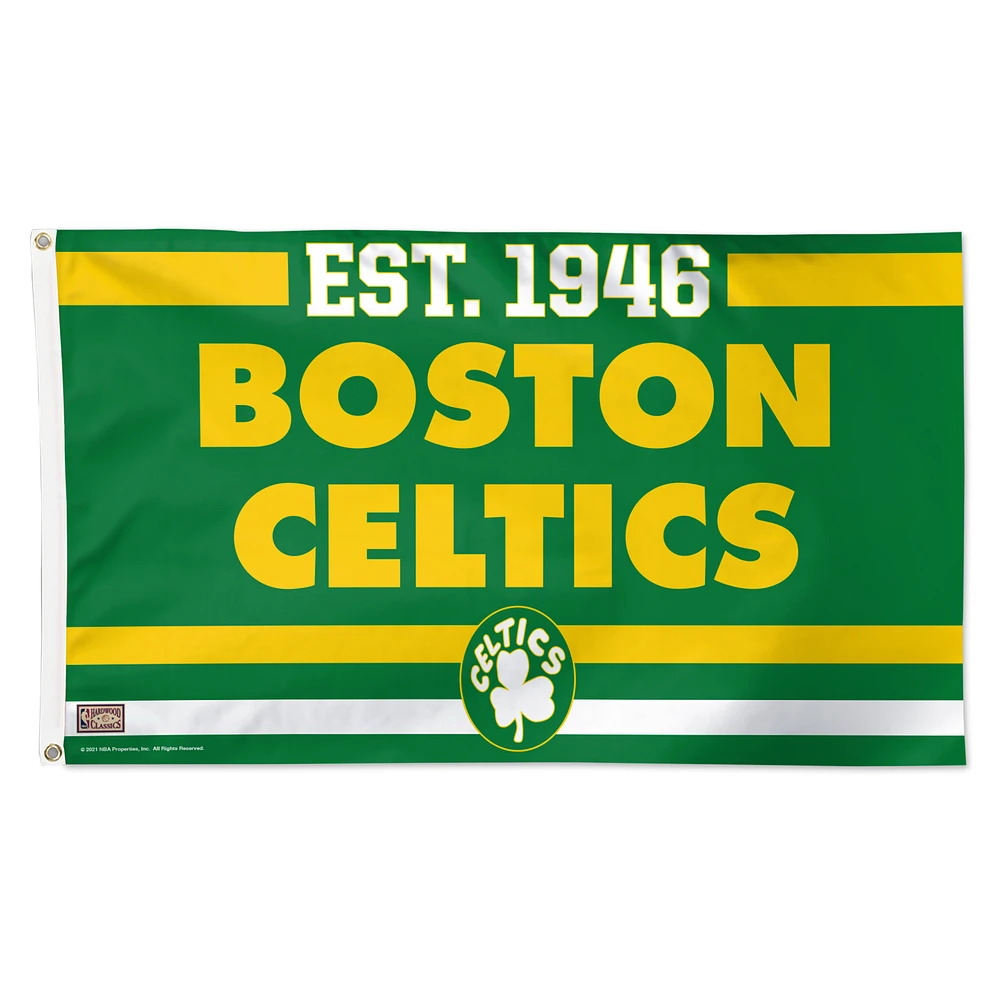 WinCraft Boston Celtics 3' x 5' Single-Sided Franchise Establishment Deluxe Flag