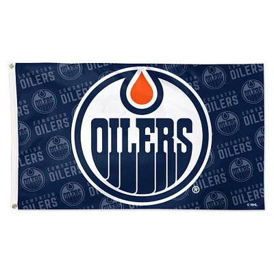 WinCraft Edmonton Oilers 3' x 5' Single-Sided Deluxe Game Day Team Flag