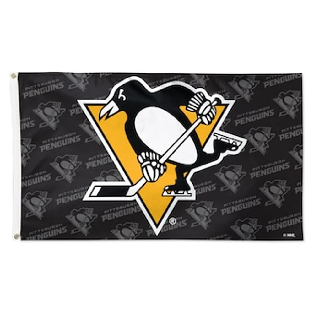 WinCraft Pittsburgh Penguins 3' x 5' Single-Sided Deluxe Game Day Team Flag