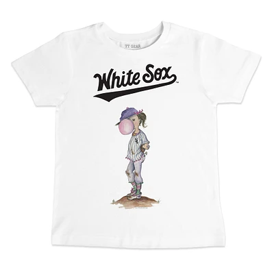 Youth Tiny Turnip White Chicago Sox Bubbles T-Shirt