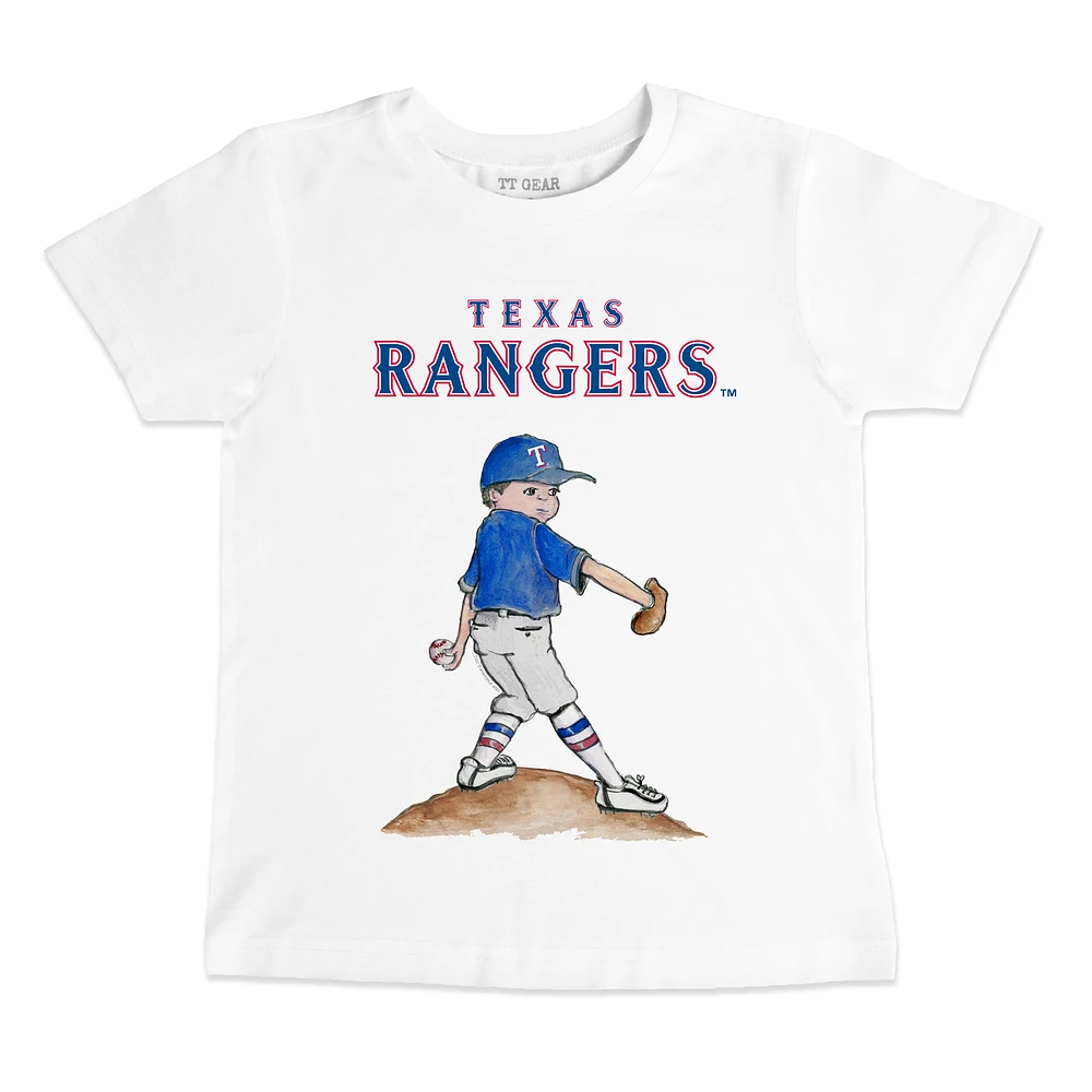 Preschool & Toddler Tiny Turnip White Texas Rangers Clemente T-Shirt