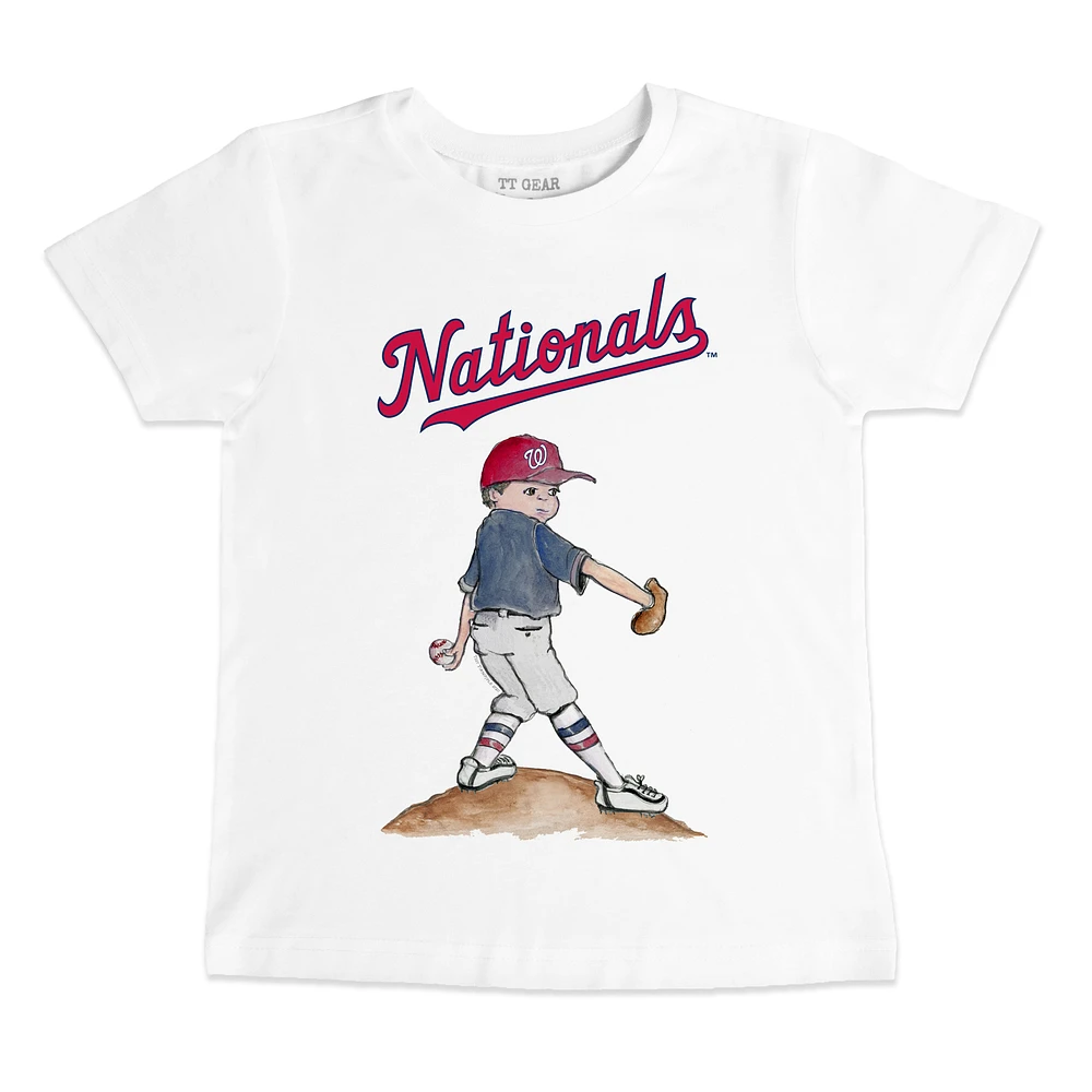 Youth Tiny Turnip White Washington Nationals Clemente T-Shirt