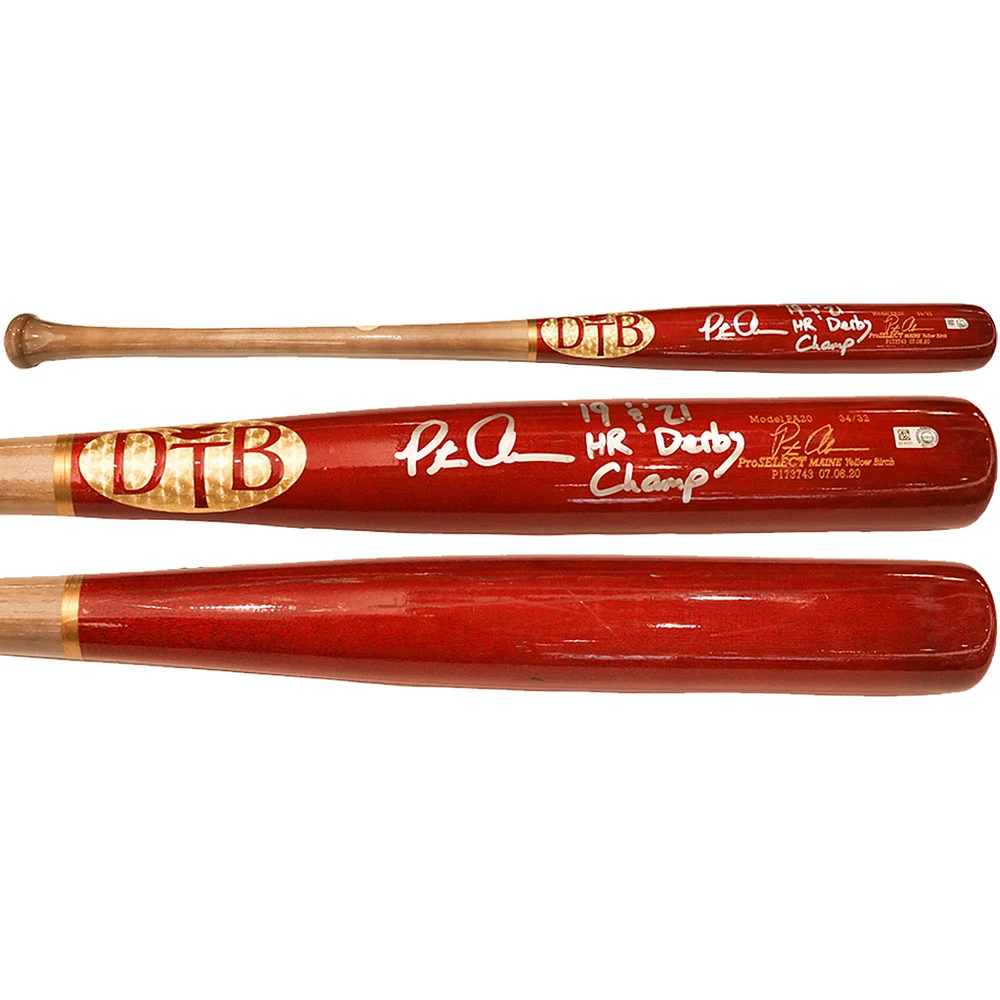 Pete Alonso New York Mets Autographed Team-Issued Bat with ''19 + 21 DERBY CHAMP'' Inscription