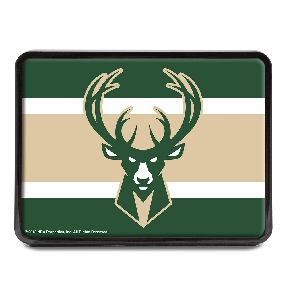 WinCraft Milwaukee Bucks Rectangle Univeral Hitch Cover