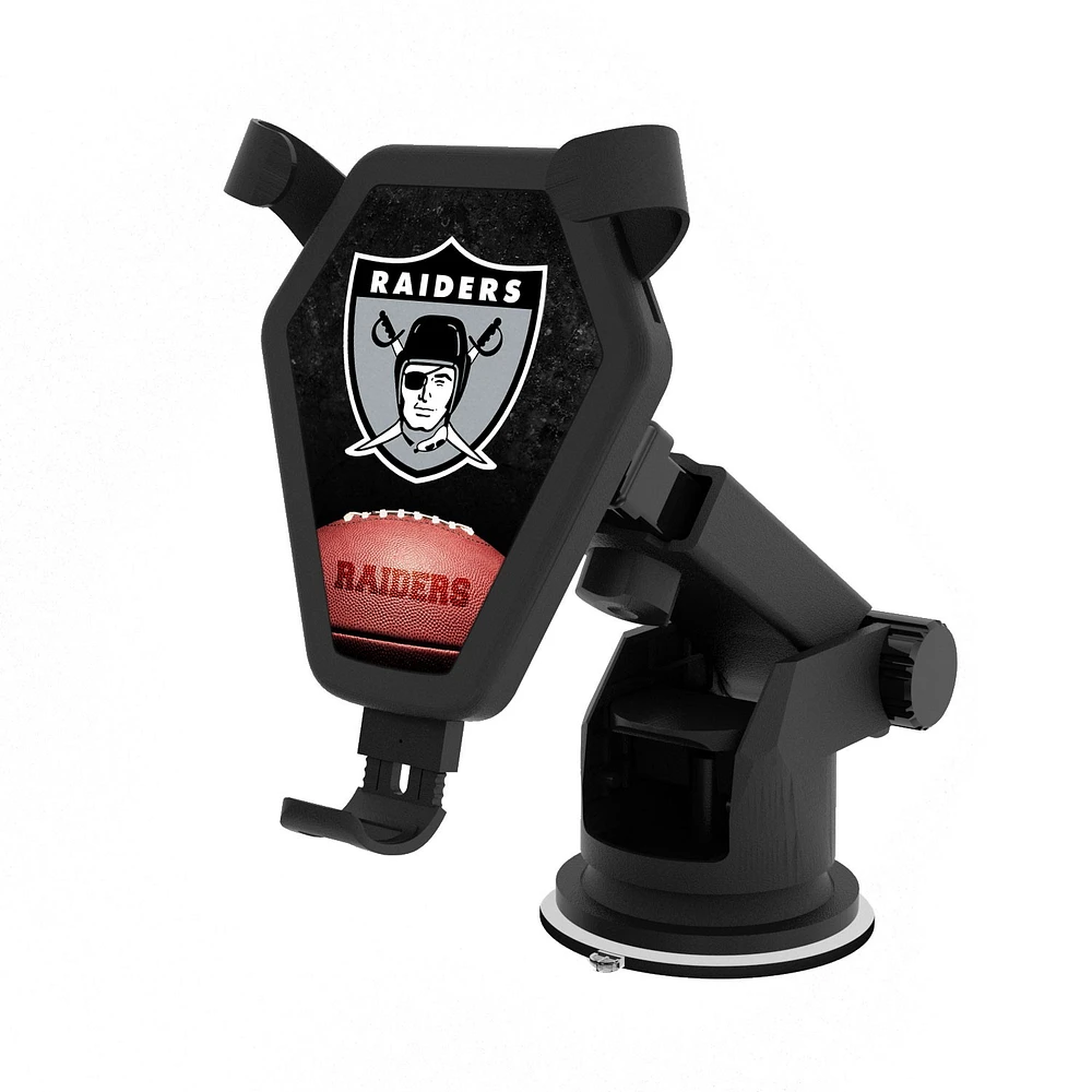 Oakland Raiders 10-Watt Legendary Design Wireless Car Charger