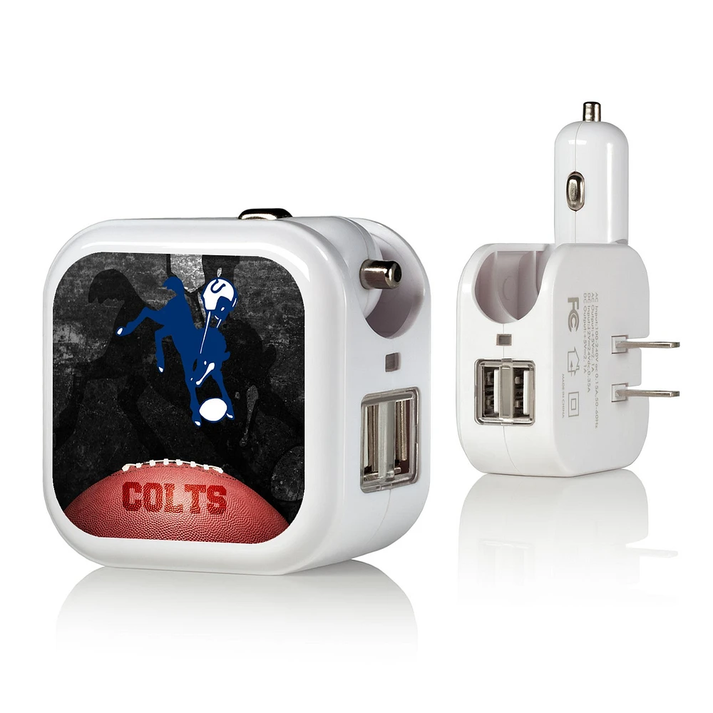 Baltimore Colts 2-in-1 Legendary Design USB Charger