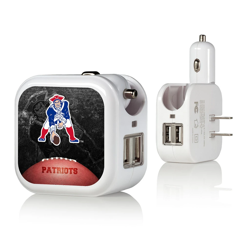 New England Patriots 2-in-1 Legendary Design USB Charger