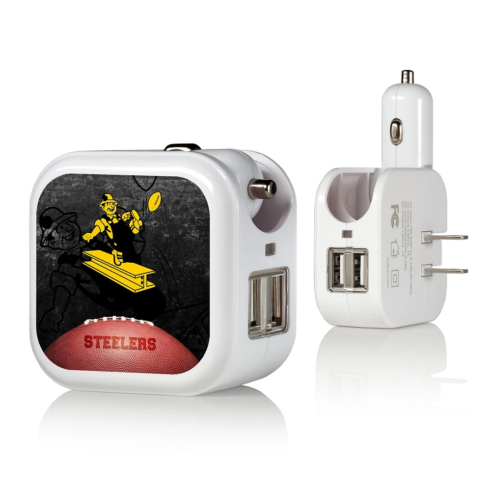 Pittsburgh Steelers 2-in-1 Legendary Design USB Charger