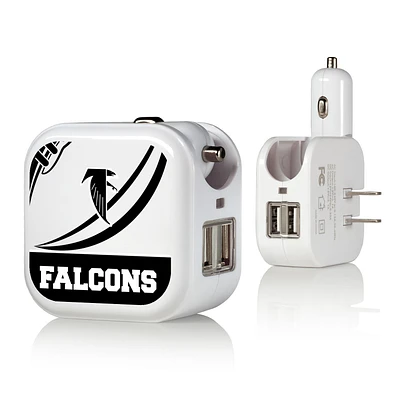 Atlanta Falcons 2-in-1 Pastime Design USB Charger