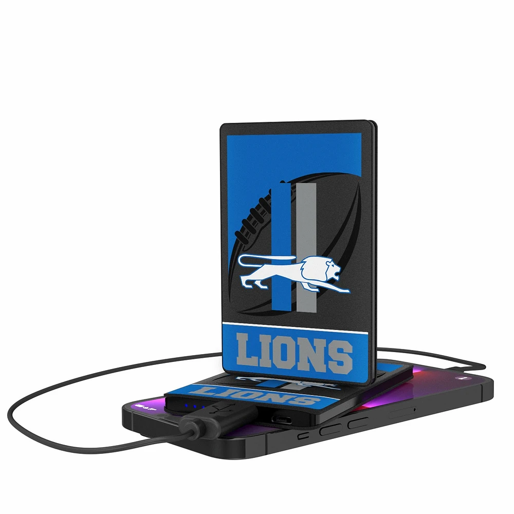 Detroit Lions 2500 mAh Passtime Design Credit Card Powerbank