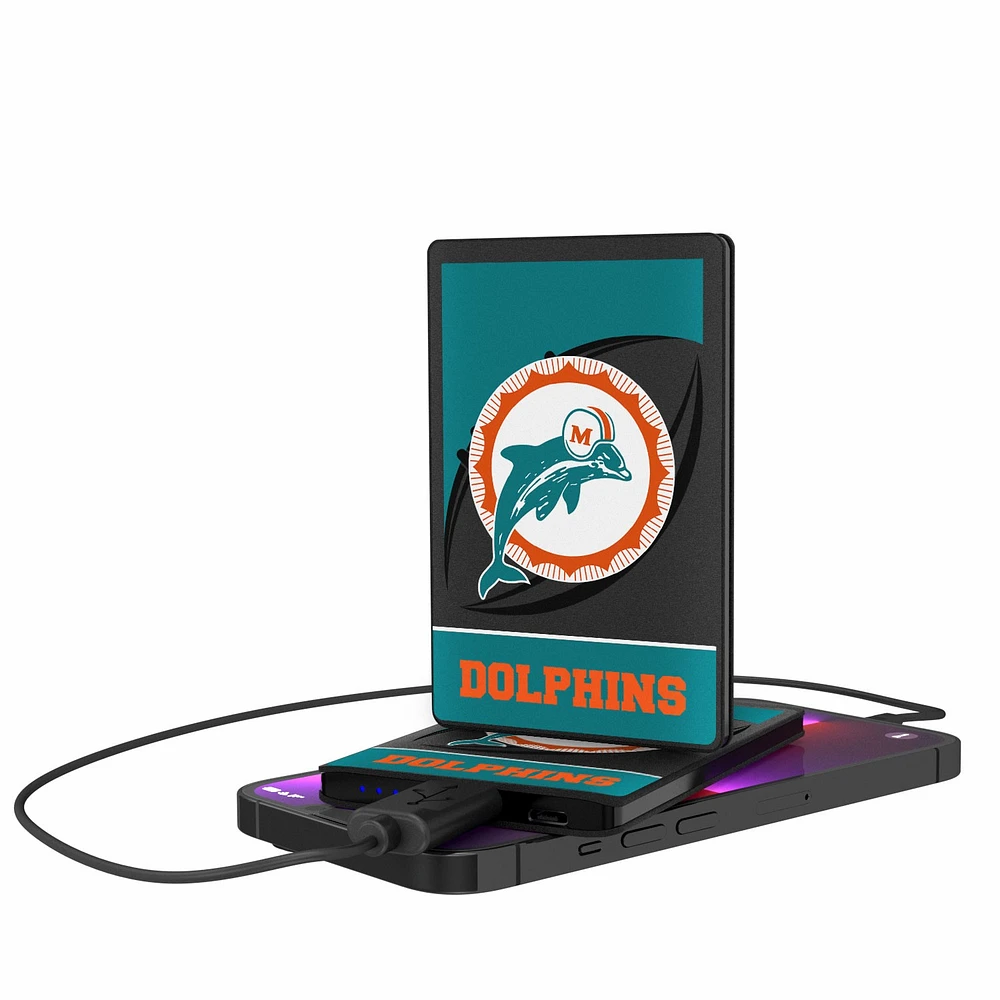 Miami Dolphins 2500 mAh Passtime Design Credit Card Powerbank