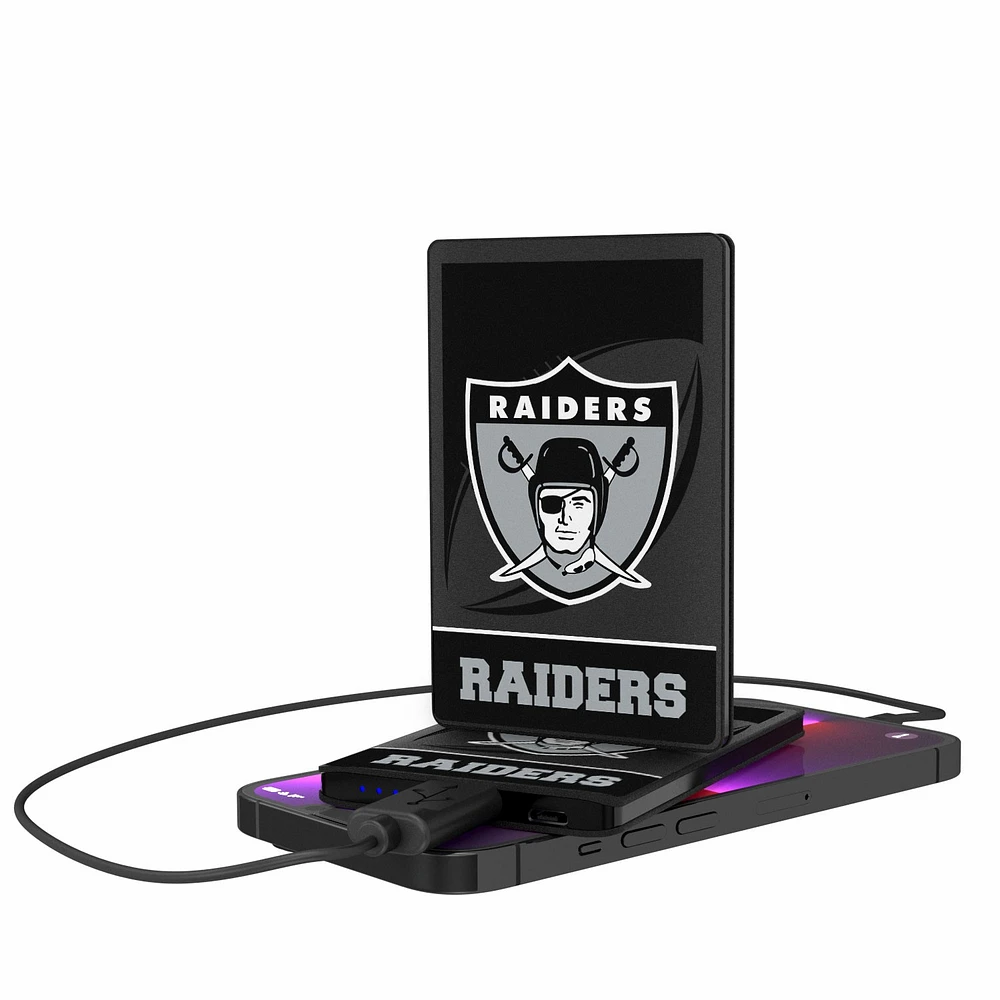 Oakland Raiders 2500 mAh Passtime Design Credit Card Powerbank