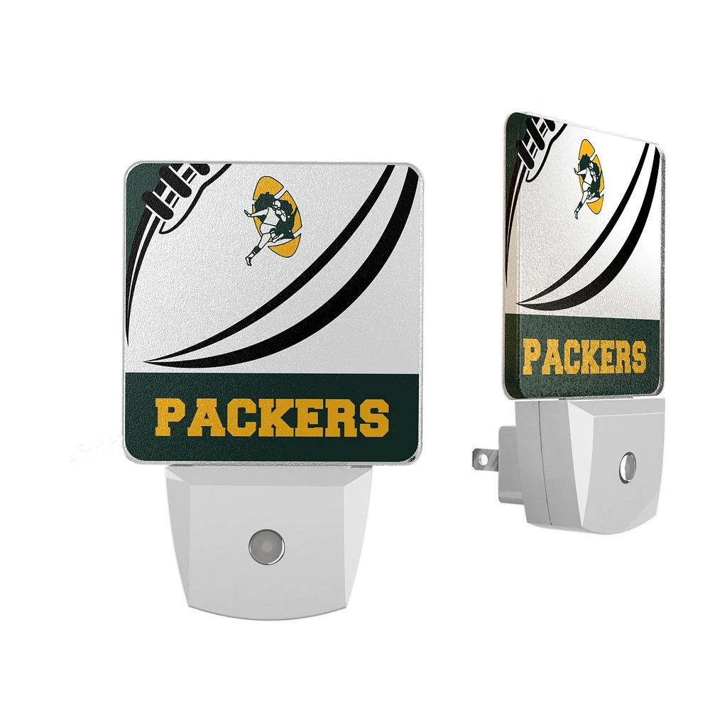Green Bay Packers Passtime Design Nightlight 2-Pack