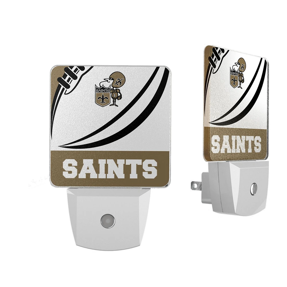 New Orleans Saints Passtime Design Nightlight 2-Pack