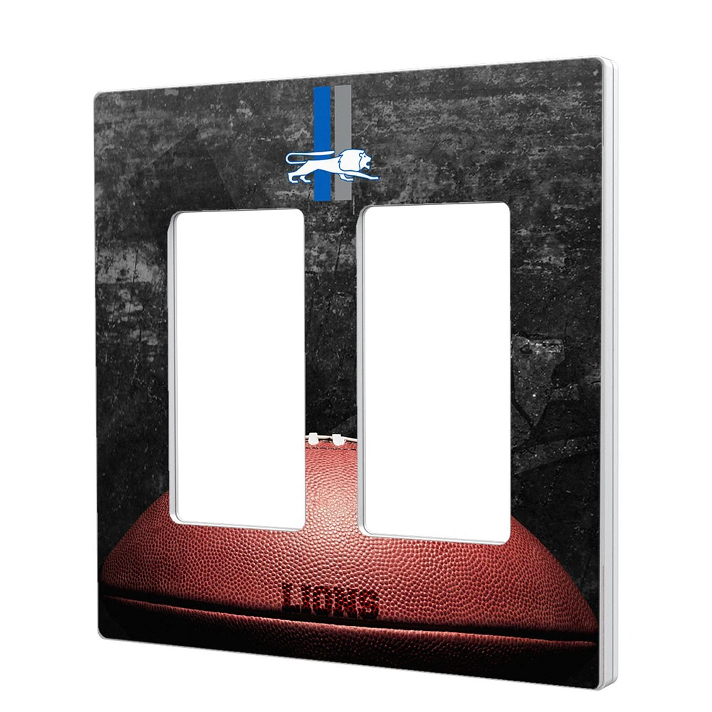 Detroit Lions Legendary Design Double Rocker Lightswitch Plate