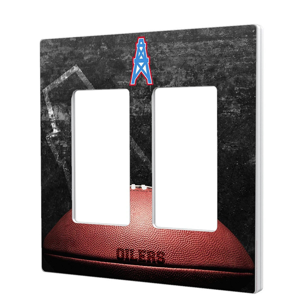 Houston Oilers Legendary Design Double Rocker Lightswitch Plate