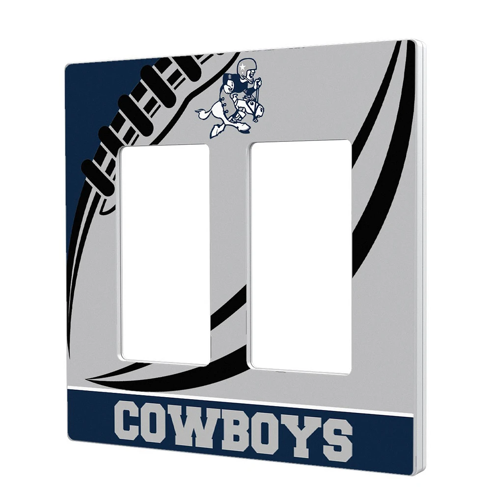 Dallas Cowboys Passtime Design Double Rocker Lightswitch Plate