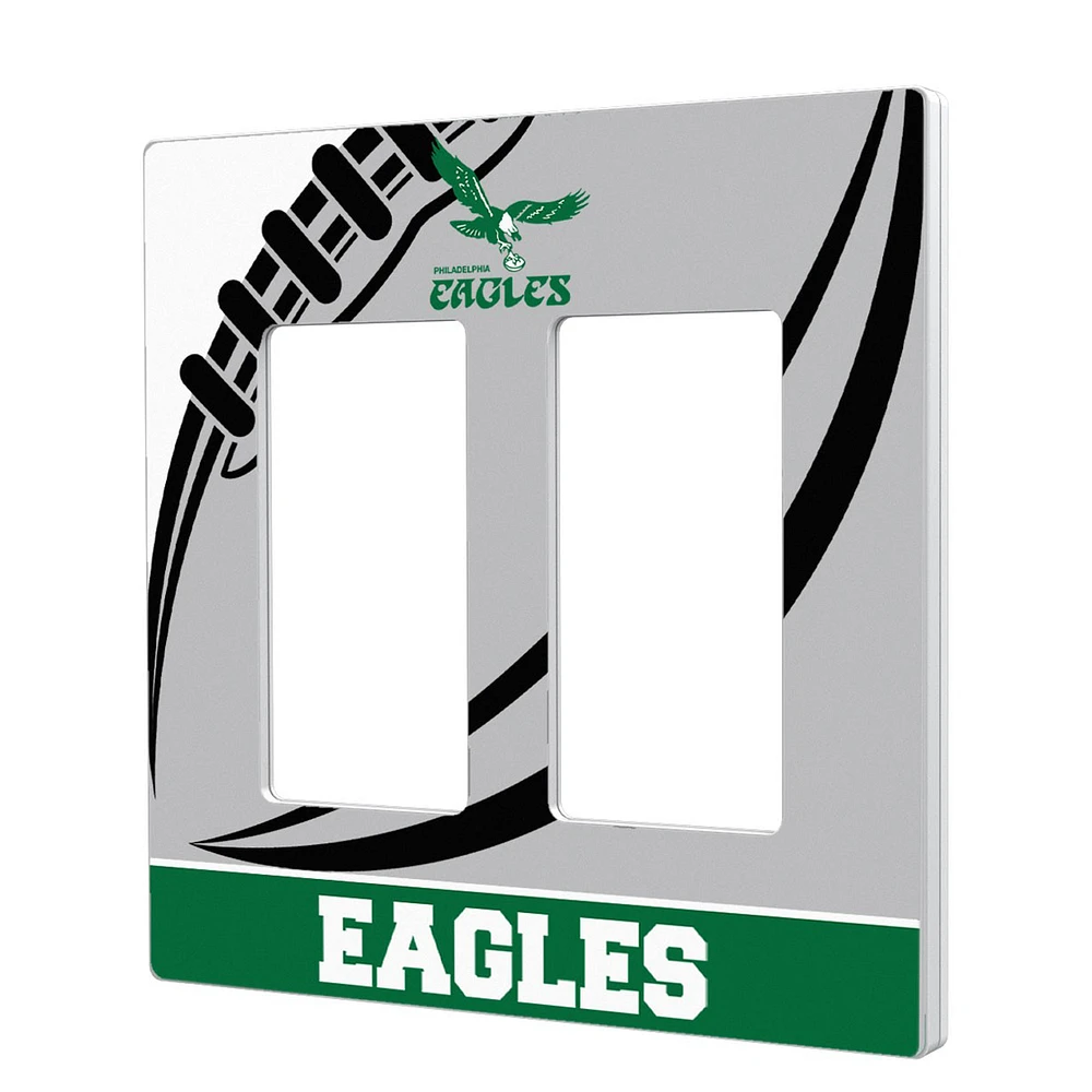 Philadelphia Eagles Passtime Design Double Rocker Lightswitch Plate