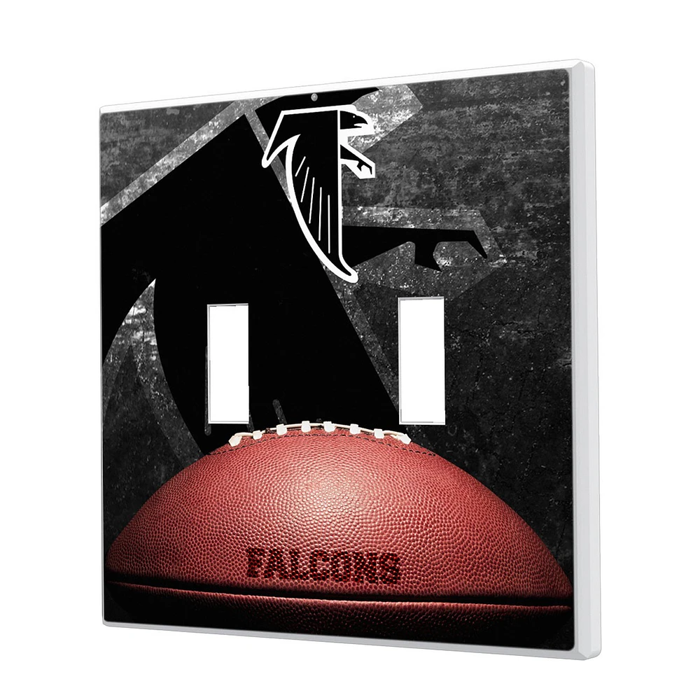 Atlanta Falcons Legendary Design Double Toggle Lightswitch Plate
