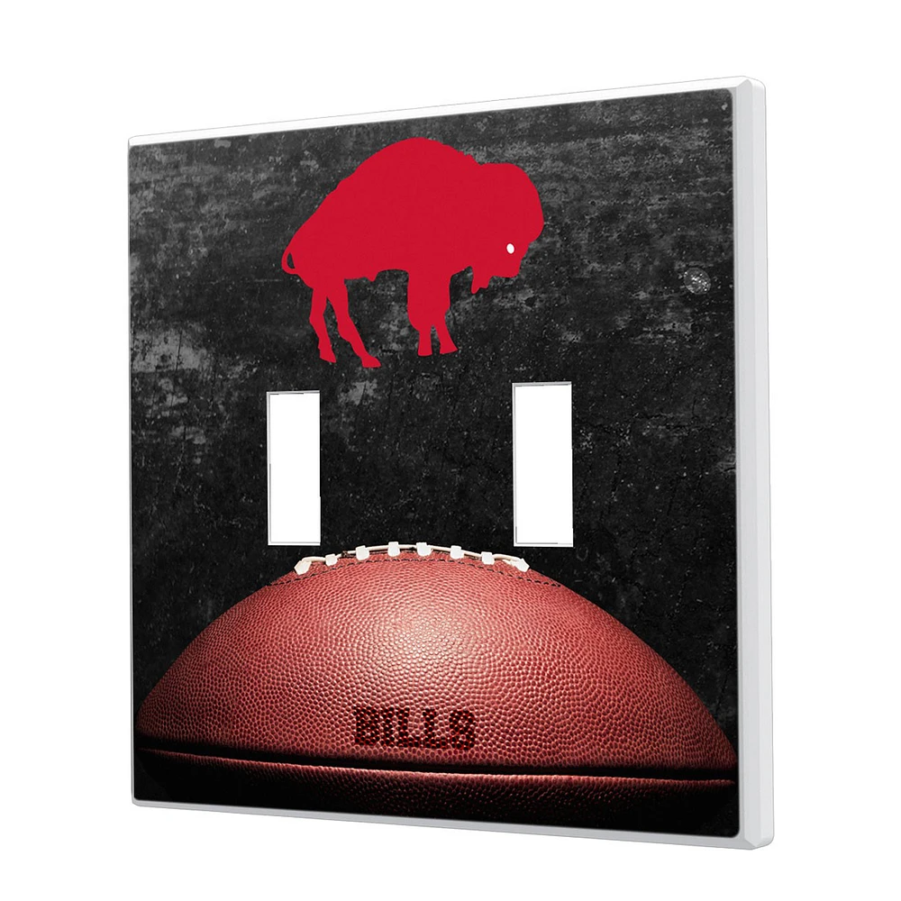 Buffalo Bills Legendary Design Double Toggle Lightswitch Plate