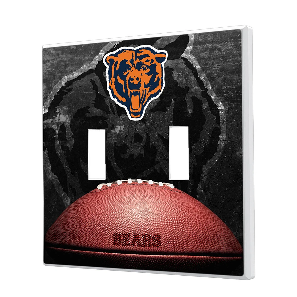 Chicago Bears Legendary Design Double Toggle Lightswitch Plate